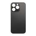 Glass Back For iPhone 14 Pro Max Plain in Space Black