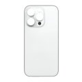 Glass Back For iPhone 14 Pro Plain in Silver White