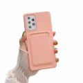 Case For Samsung A42 5G With Card Holder in pink