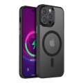 Case For iPhone 15 Pro Black Ash Deep Space Smart Charging Silicone Cover