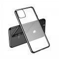 Case For iPhone 11 Pro Max Clear Silicone With Black Edge