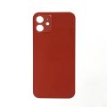 Glass Back For iPhone 12 Plain In Red