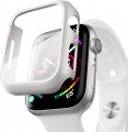 Case Screen Protector For Apple Watch Series SE 6 5 4 44mm White