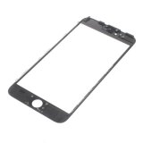 3-in-1 Cold Press Glass Lens on Frame with OCA Layer For iPhone 6 Plus Black