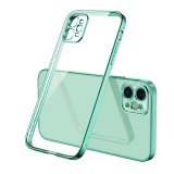 Case For iPhone 12 Pro Clear Silicone With Green Edge