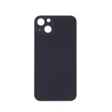 For iPhone 13 Plain Glass Back In Black