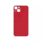 For iPhone 13 Plain Glass Back In Red