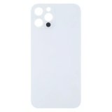 For iPhone 13 Pro Max Plain Glass Back in Silver