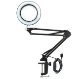 8X Magnifying Lamp Magnifier Glass Flexible Light Desk Clamp For Phone Repair