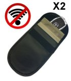 2 X Genuine Faraday Cage Bag Safe Car Keyless Entry Fob Signal Blocker Block Theft (sm)