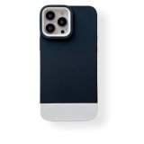 For iPhone 13 - 3 in 1 Designer phone Case in Black / White
