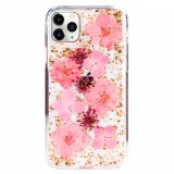 For iPhone 11 Pro Max KDOO Flowers Pink Case