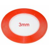 Double Sided Tape 3mm Wide High Strength Sticky Clear Red For iPad Phone Repair