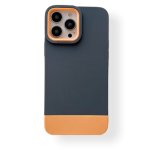 For iPhone 12 Pro Max - 3 in 1 Designer phone Case in Blue / Orange