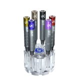 Mechanic King Kong 6 Piece Screwdriver Set with Rotating Holder for Phone Repair