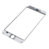 3-in-1 Cold Press Glass Lens on Frame with OCA Layer For iPhone 6 Plus White