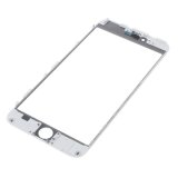 3-in-1 Cold Press Glass Lens on Frame with OCA Layer For iPhone 6s Plus White