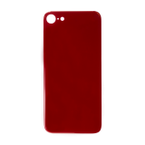 Glass Back For iPhone 8 Plain in Red