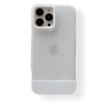 For iPhone 13 Pro Max - 3 in 1 Designer phone Case in White / White