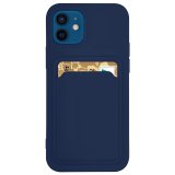 Silicone Card Holder Protection Case For iPhone 11 in Navy