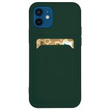 Silicone Card Holder Protection Case For iPhone 11 in Green