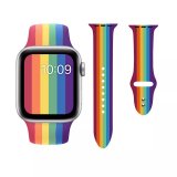 For Apple Watch 44mm & 42mm Gay Pride Rainbow Sport Band Strap Series 5 4 3 2 1