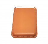 PU Leather Magnetic Wallet Card Holder Compatible For Magsafe iPhone 12/Pro/Max/Mini Brown