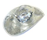 Cowboy Hat Mirror Disco Ball Festival Party Glamour Style