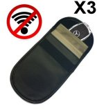 3 X Genuine Faraday Cage Bag Safe Car Keyless Entry Fob Signal Blocker Block Theft (sm)