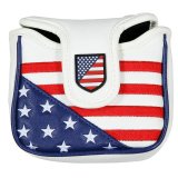 USA Flag Golf Square Mallet Putter Club Cover Headcover