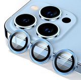 For iPhone 13 Pro/13 Pro Max - A Set of 3 Blue Glass Camera Lens Protectors