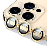 For iPhone 13 Pro/13 Pro Max - A Set of 3 Gold Glass Camera Lens Protectors