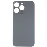 For iPhone 13 Pro Plain Glass Back in Black