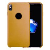 Case For iPhone X Smooth Liquid Silicone Caramel