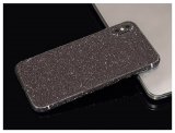 For iPhone XS Max Black Glitter Bling Rear Glass Protector