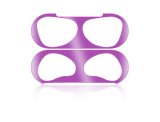 For Apple Airpod 3 Metal Dust Proof Guard Seal Protection Sticker in Purple
