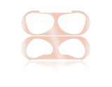 For Apple Airpod 3 Metal Dust Proof Guard Seal Protection Sticker in Rose Gold