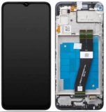 For Samsung A03 (A035G) Complete lcd with frame in Black (EU Version V2 BRib) Part no: GH81-21626A