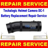 Techalogic FHD 1080p Dual Recording Helmet Camera DC-1 Battery Replacement Repair Service