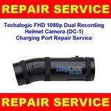 Techalogic FHD 1080p Dual Recording Helmet Camera DC-1 Charging Port Repair Service