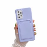 Card Holder Case For Samsung Galaxy S21 5G SM-G990F in lavender