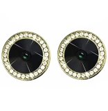 For iPhone 13/13 Mini - A Set of 2 Gold Jewelled Glass Camera Lens Protectors