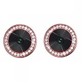 For iPhone 13/13 Mini - A Set of 2 Red Jewelled Glass Camera Lens Protectors