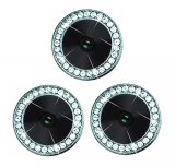 For iPhone 13 Pro/13 Pro Max - A Set of 3 Blue Jewelled Glass Camera Lens Protectors