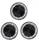 For iPhone 13 Pro/13 Pro Max - A Set of 3 Black Jewelled Glass Camera Lens Protectors