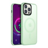 For iPhone 14 Pro Max - Matcha Green Smart Charging Silicone Case