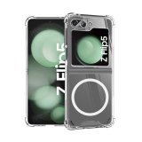 For Samsung Z Flip 5 Transparent Magnetic Case