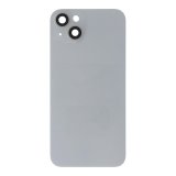 Glass Back For iPhone 14 Plus Starlight White Battery Door Camera Lens Bezel Magnetism Ring + Metal Plate Plain Without Logo