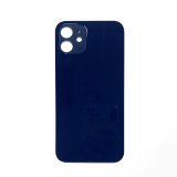 Glass Back For iPhone 12 Plain In Blue