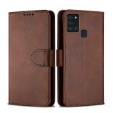 For Samsung Galaxy S21 Ultra / S30 Ultra PU Leather Flip Wallet Case Brown